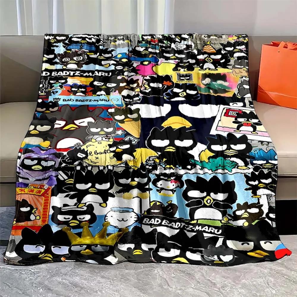 Bad Keroppi Cute Cartoon Flannel Blanket Sheet Sofa Blanket Office Lunch Break Blanket Anime Peripherals Gift
