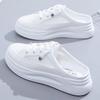 Fashion Casual board shoes 2025 new spring and summer women's singles shoes trendy height increasing white shoes women's slippers