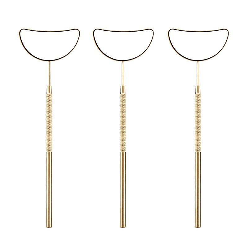 Stainless Steel Handheld Eyelash Inspection Mirror - Square Eyelash Extension Tool