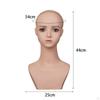 Female Mannequin Head with Makeup Lightweight Multipurpose Realistic Wig Display for Eyeglasses