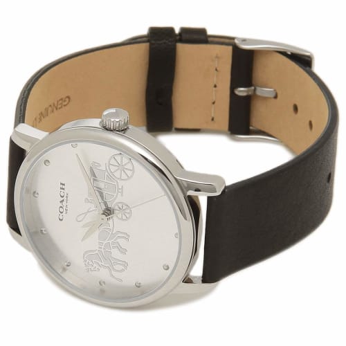 Coach Women's Watch 14503494 36mm Black and Silver