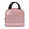 Jordanian Shemagh Design Insulated Lunch Bag for Women Office Cooler Thermal Food Box Tote Portable Lunch Boxes Container