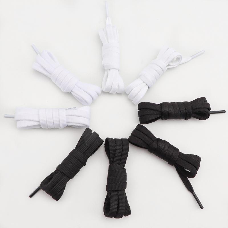 Flat Shoelaces for Sneakers Basketball Shoes Laces for Shoes White Black Shoelace 6mm Width 90/120/140/160CM Shoes Accessories