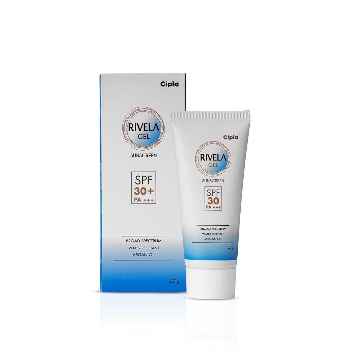 @ Cipla Rivela Gel Spf30+ Sunscreen Gel 60Gm UKR1725_60%OFF
