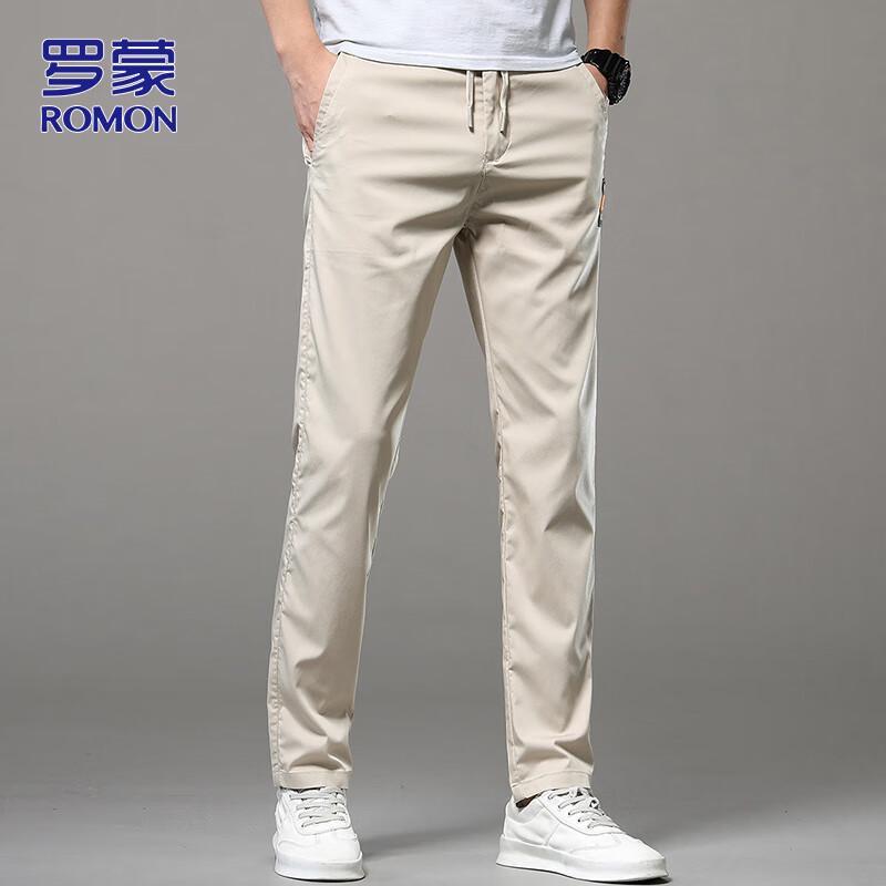 ROMON Men's Straight-Leg Casual Sport Pants