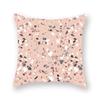 45X45CM Pink Shiny Polka Dot Alphabet Geometric Simple Pillow Cover Bed Sofa Car Office Seat Cushion  Home Decoration