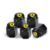 Alloy Car Tire Wheel Valve Caps Cover Metal Keychain Keyring For Ferrari F430 Stradale Roma 488 Spider SF90 LaFerrari Portofino NBA2