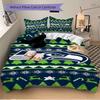 3Pcs Seattle Seahawks Ugly Sweater Bedding Sets For All Sizes New 3D Printed Bed Cover Comforter Duvet Cover Pillowcase Bedroom Decoration