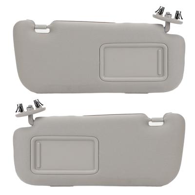 Sun Visor Fabric Grey Sun Shielding Visor Mirror with Makeup Mirror Replacement for 2