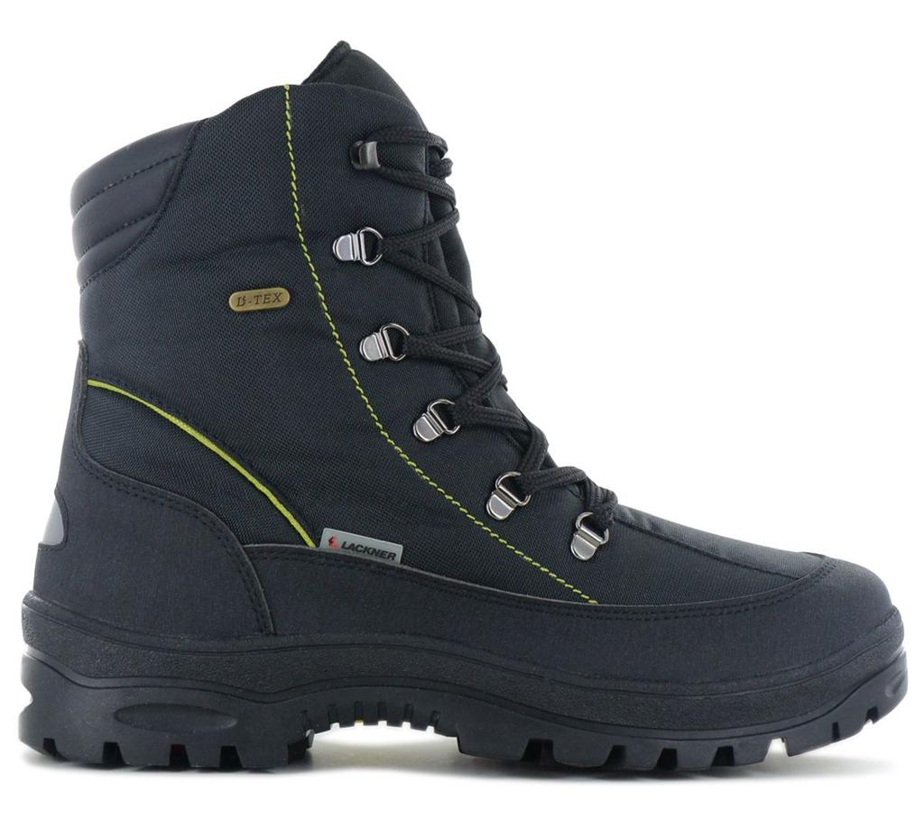 Lackner Kitzbühel Gary TX - Herren Winter Stiefel mit integrierten Spikes 7653 Schwarz ORIGINAL