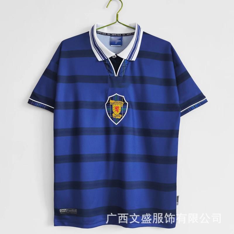 Vintage Scotland National Team Football Jersey Retro Replica Soccer Shirt Quick Dry Breathable Sportswear