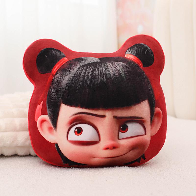 Nezha Series Plush Pillow: Sofa Ornament, Home Decor Cushion, Office Toy