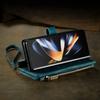 Zipper Wallet Leather Cards Solt Case For Samsung Galaxy Z Fold 5 4 5G Fold3 S23 S24 Ultra S22 Plus A14 A54 A55 A34 Book Cover