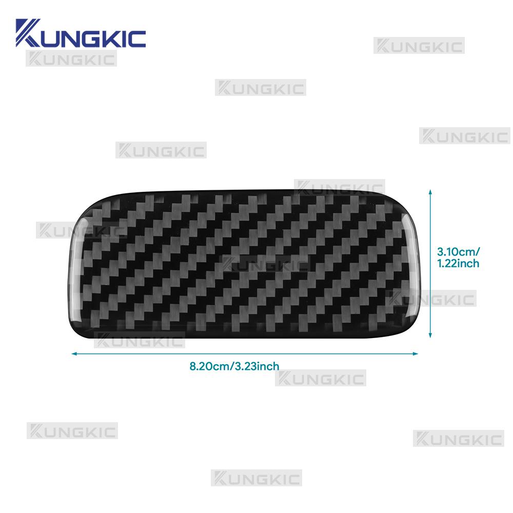 For Honda Fit 2021 2022 2023 2024 2025 Real Soft Carbon Fiber LHD RHD Car Co-pilot Tool Box Switch Interior Trim Accessories