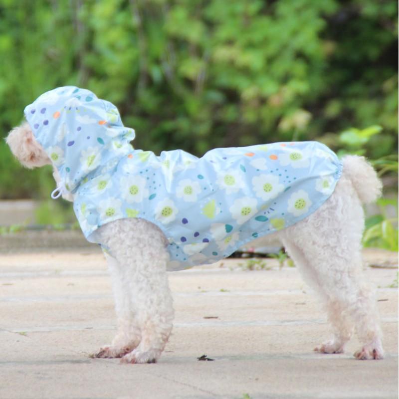 Lightweight Waterproof Breathable Dog Raincoat Small Medium Breeds Teddy Corgi Outdoor Walk Wear