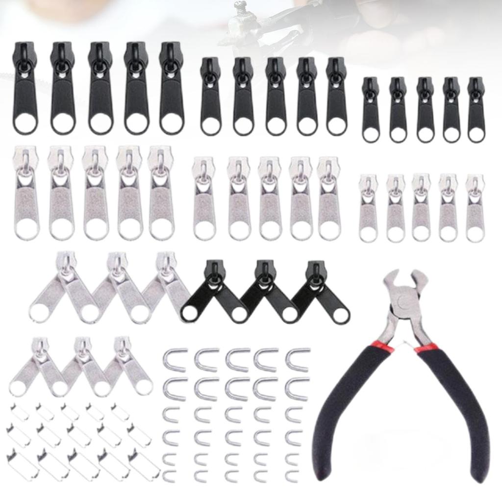 Set of 85 Zipper Fastener Repair Kit with 1 Repair