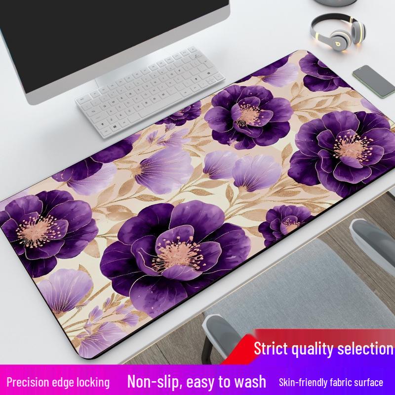 Cartoon Wave Pattern Gaming Mouse Pad - Non-Slip Desk Mat & Decorative Wall Hanging Cloth