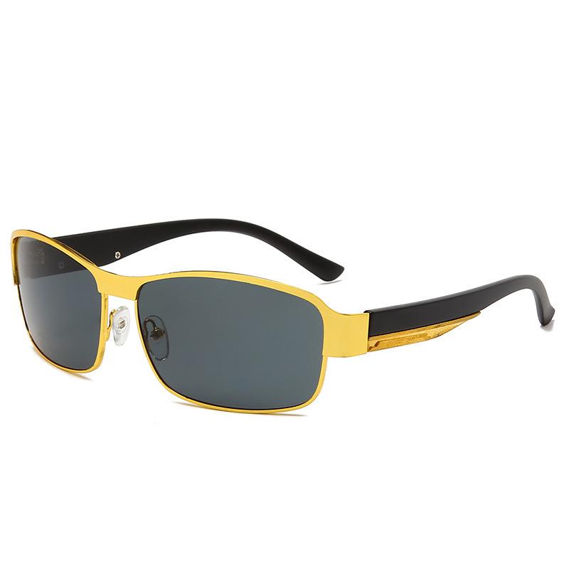 Men s HD Polarized Photochromic Sunglasses: Trendy Frames for Fishing, Day & Night Use. Standard Black Gray