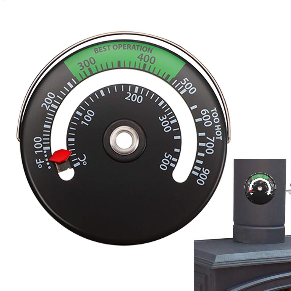 Magnetic Stove Pipe Thermometer Magnetic Fire Stove Pipe Thermometer Meter Stove Thermometer Thermometer for Wood Burning Stoves
