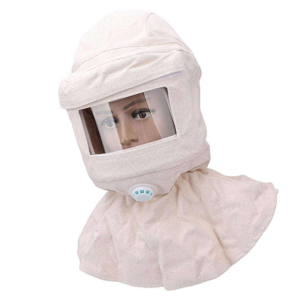 Sandstrahlen Haube Heavy Duty Canvas Staub Proof belüfteten Sandstrahlen Gesicht Abdeckung für Malerei Stein