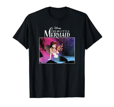 T-shirt Dégradé Rose et Bleu Ariel La Petite Sirène Disney