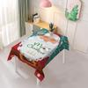 Weihnachts-Tischdecke, bedruckt, rechteckig, Tischdecken-Set, Urlaub, Party, Heimdekoration