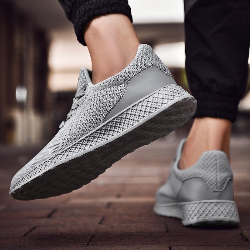 Fashion New Large Size Men's Fashion Flying Woven Sports Shoes Comfortable Sports Lightweight Anti-slip Wear High Quality Men's Shoes