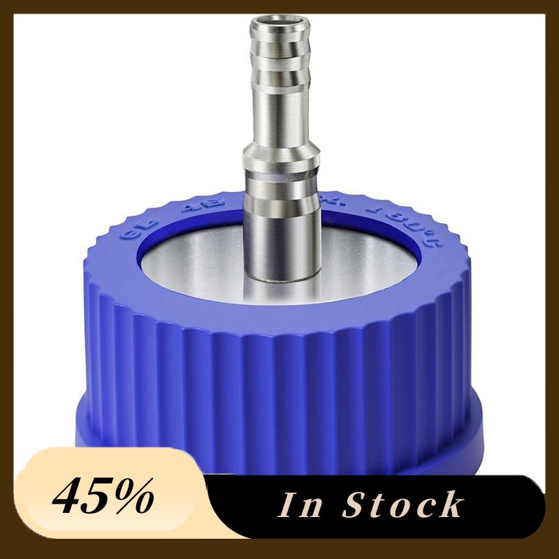 

A60Z304 Stainless Steel GL45 Safety Bottle Cap For Laboratory Use, Large Size, 8-10Mm Diametermay