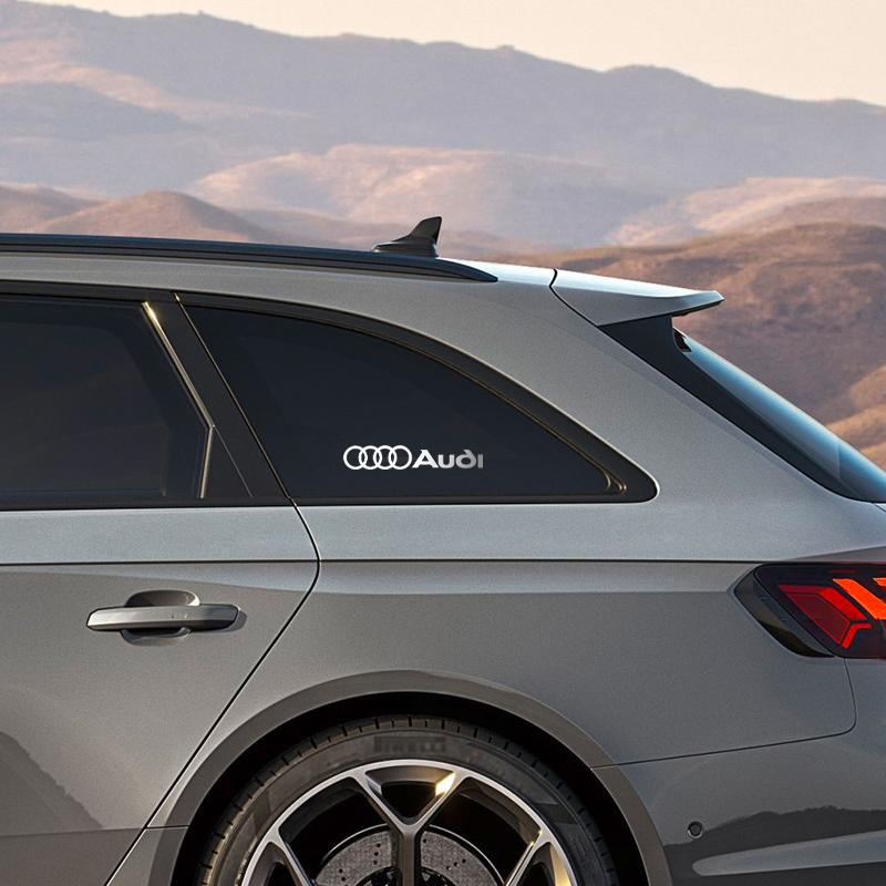 For Audi Sline quattro RS A4 B5 B6 A3 A5 A6 C6 C5 A1 A7 A8 Q2 Q3 Car Body Window Trunk Decoration Stickers Auto Accessories