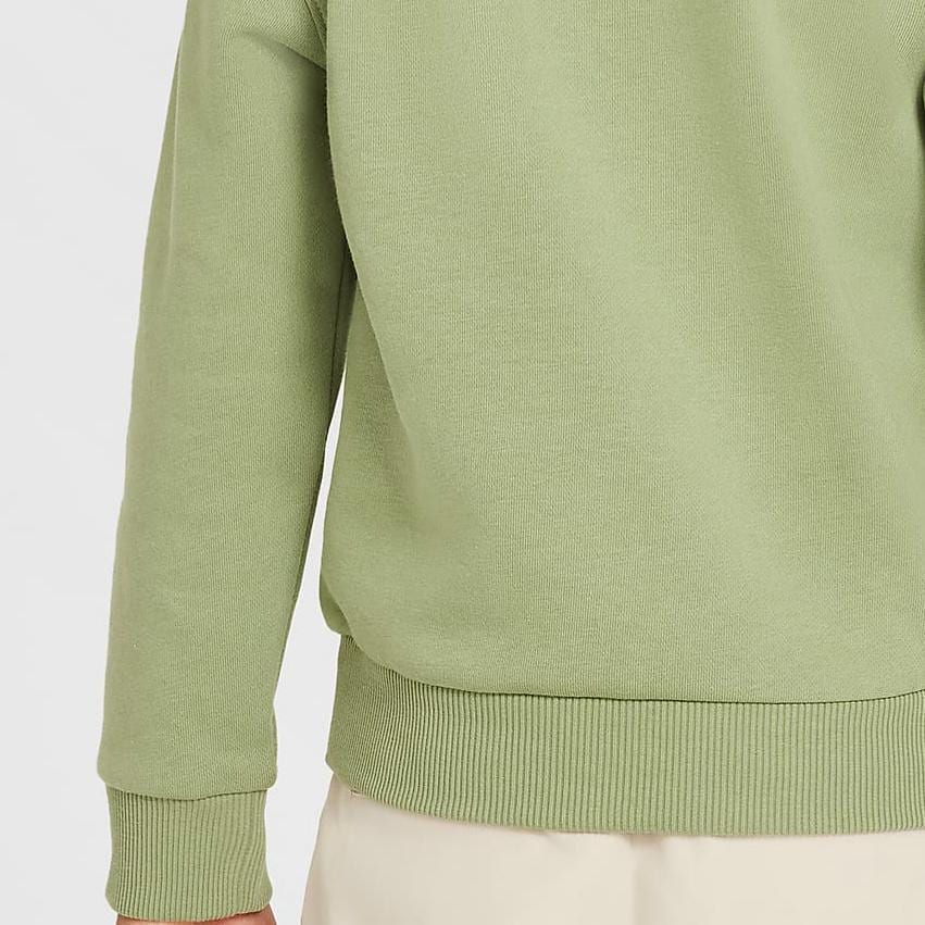Nike Sweatshirt Crew Neck Comfortable Fleece Lined Long Sleeved Oil Green Children Aged 3 7 Years Old IB2553-386