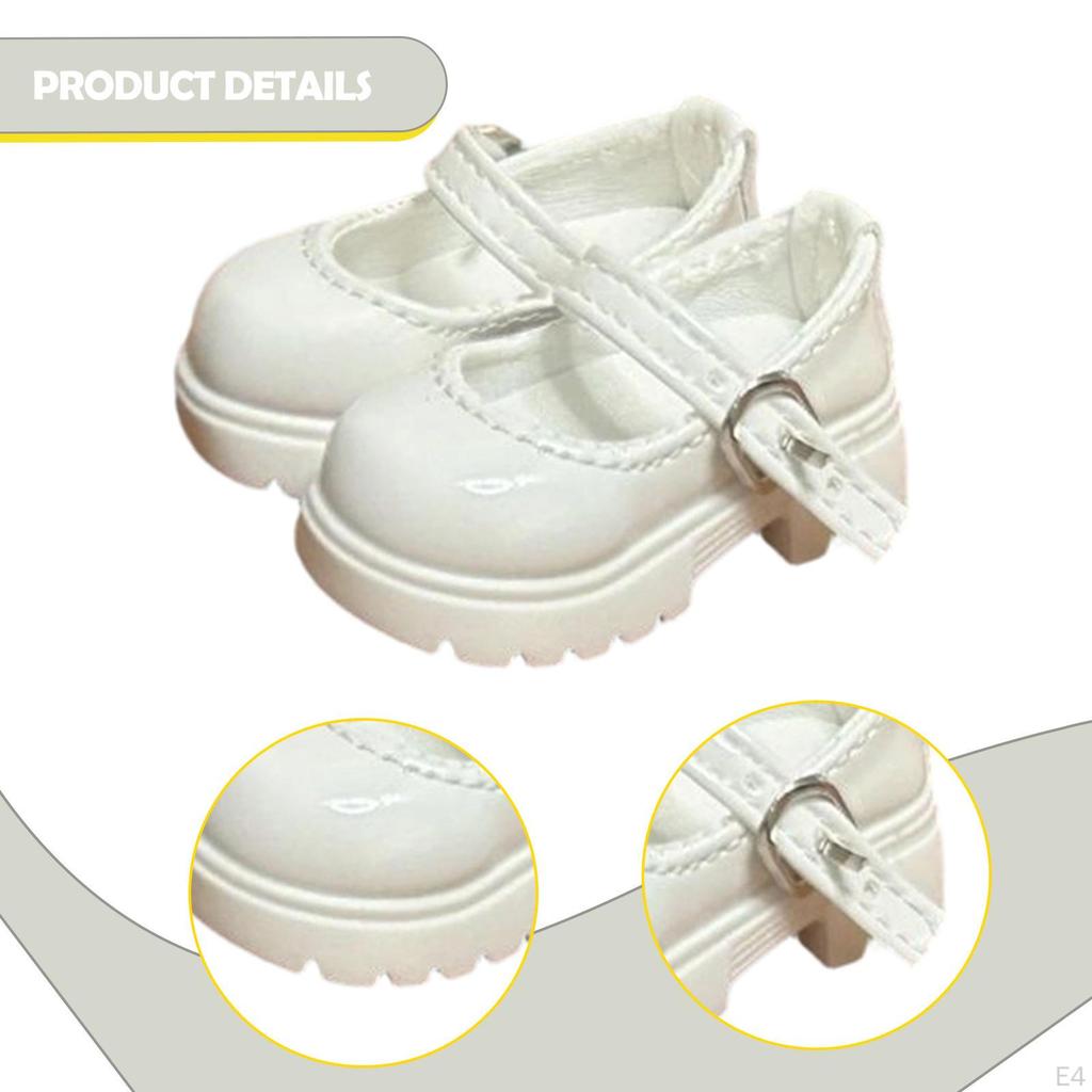 1 Pair of High Heels for Dolls, Chunky Shoes, Miniature PVC Fashion Accessories, Suitable