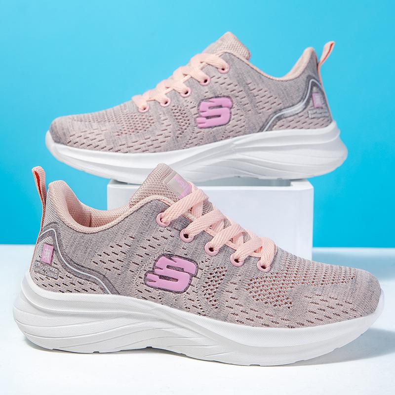 

Новый цвет, дышащая сетка, низкий верх на шнуровке, процесс холодной склейки, мужские и женские одинаковые спортивные туфли весенне-летнего сезона 25 года 40 розовый