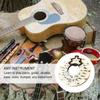 Holz Gitarren Akkordrad Musikpädagogische Werkzeuge Rundes Musik Melodie Werkzeug Holz Melodie Werkzeug Bass