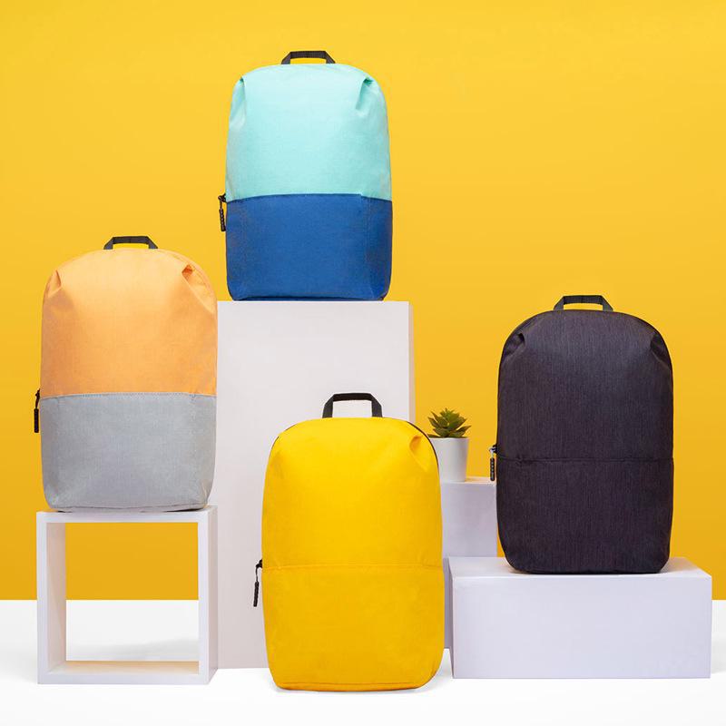 Colorful Beige Waterproof School Backpack with Logo - Available in 7L, 10L, 15L, 20L Sizes