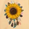 1 Pair Drop Earrings Sunflower Shape Lightweight Statement Earrings Exquisite Craftsmanship Earrings Jewelry Gift