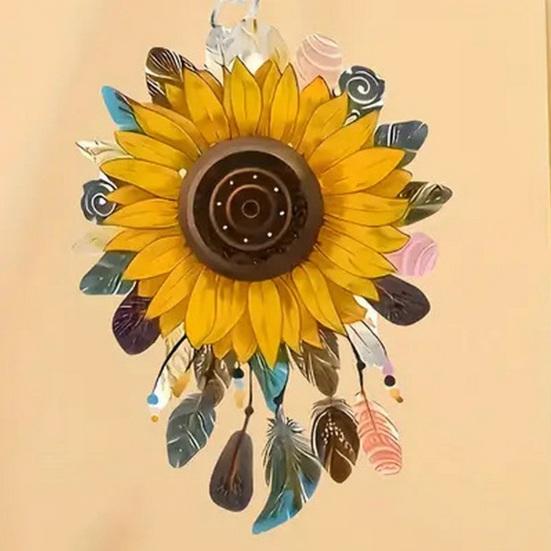 1 Pair Drop Earrings Sunflower Shape Lightweight Statement Earrings Exquisite Craftsmanship Earrings Jewelry Gift