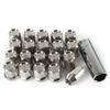 20 PCS Universal Stainless Steel Lug Wheel Nuts Hex 19mm Length 35mm M12*1.5 Car Engine Replacement Parts Auto Accessories
