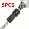 5pcs 10pcs Impact Wrench To Drill Adapter 1/2 To 1/4 Hex Converter Socket Extension Bit Holder for Electric Wrench Power Tools