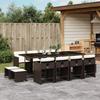 VidaXL 13-Piece Garden Dining Set with Cushions, Table and Folding Back Chairs, Outdoor Patio Furniture 3211161