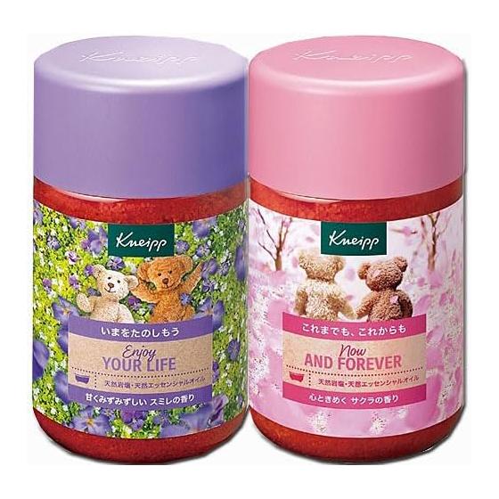 [Limited Pair Set] Kneipp Bath Salts Violet Scent 850g+Sakura Scent 850g (4580294850995+4580294852906)
