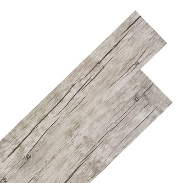 VidaXL PVC Floor Plank 2 Mm Self-Adhesive Washed Oak Floor Tile 245171