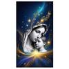 Full Square Round Diamond Painting Kit Religion Art Virgin Mary Praying Diamond Embroidery Handmade Mosaic Home Decoration