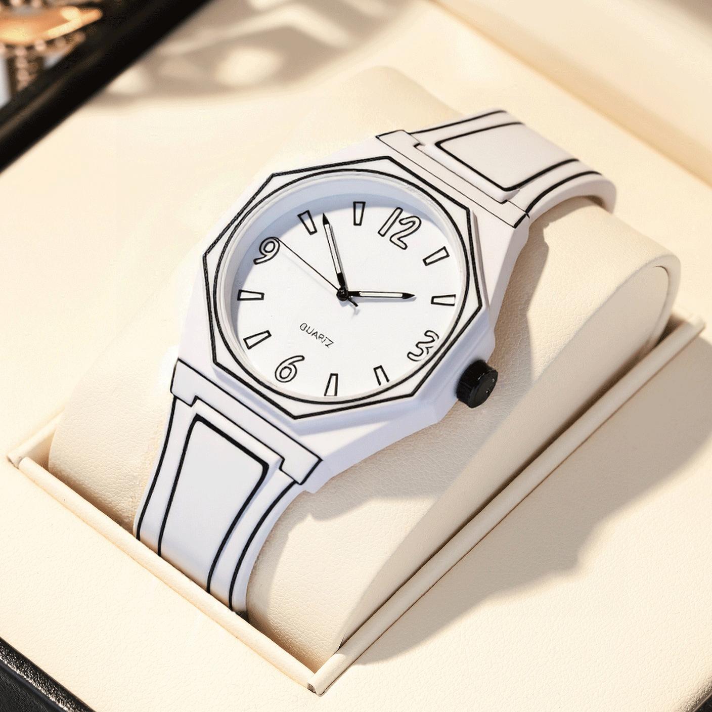 

Student Animation Men S Watch Creative, Two-Dimensional Comic Style Watch Deep Waterproof Fashion Watch