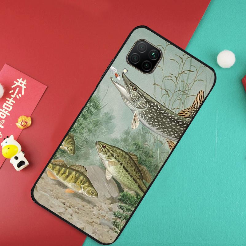 Fishing Gear Fish For Huawei Nova 9 10 SE 11 Pro 7i 8i 11i 12i Y73 Y72 Y61 Y91 Y90 Y70 Y60 P30 P40 Lite Case