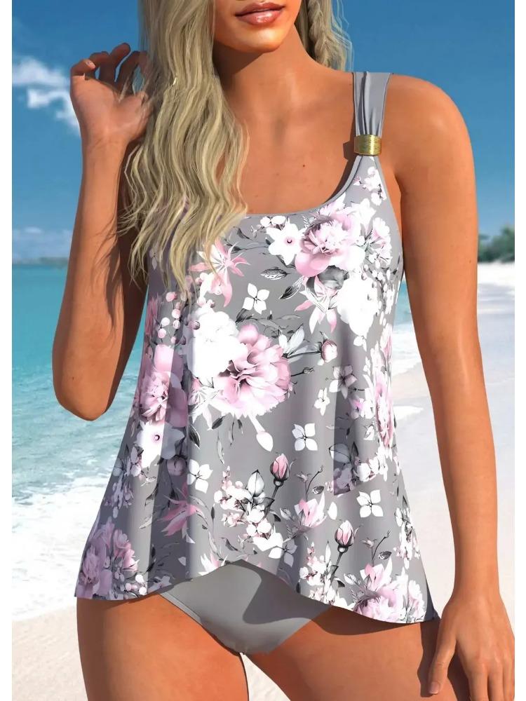 Women's Sexy Casual Resort Style Swimwear Strap Neck Fashion Women's Bikini Starfish Printed Swimsuit Suit S-6XL