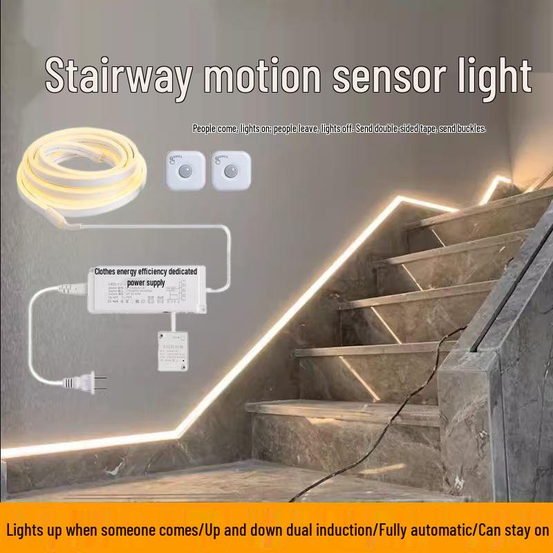 Aisle Wireless Motion Sensor Waterproof LED Strip Light for Hallway and Staircase