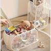 1pc Storage Basket-Transparent Fabric Organizer Easy to Find Items,Ideal for Living Room,Playroom or Bedroom Organization