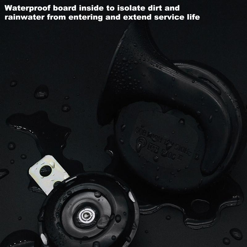 Car Horn Electric Snail Horn 12V Waterproof Motorcycle Snail Horn Car Horns Marine Air Horn Car Accessories For Modification
