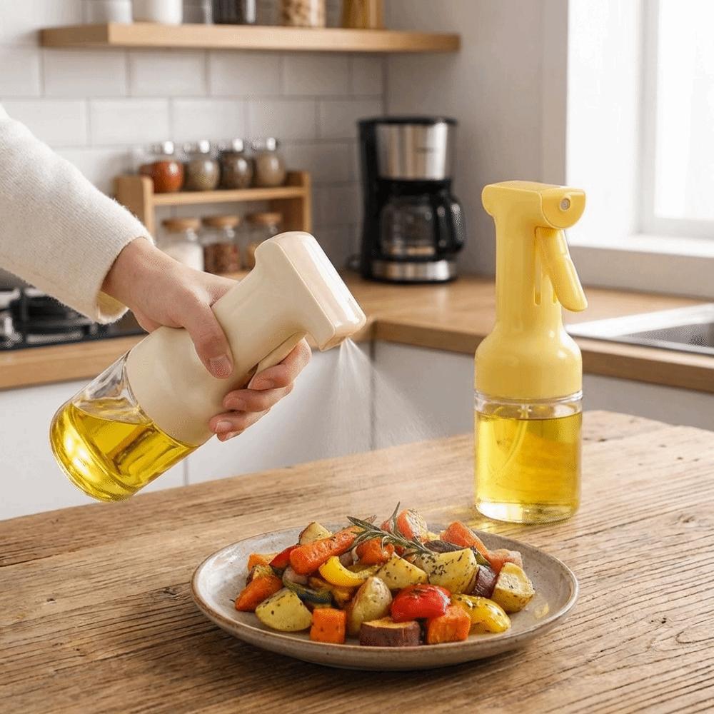 Press Atomized Oil Spray Glass Oil Mister Practical Cooking Spray Bottle  Air Fryer