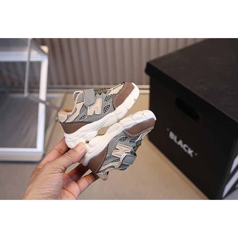 Summer new baby shoes boys' breathable single mesh shoes toddlers girls' dad shoes soft sole non-slip walking shoes
